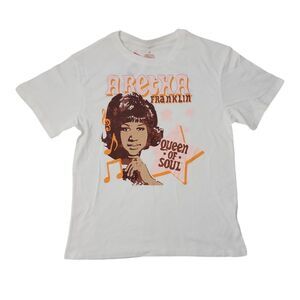 Aretha Franklin - Women's Soft Lightweight Crewneck Short Sleeve Band Graphic Te